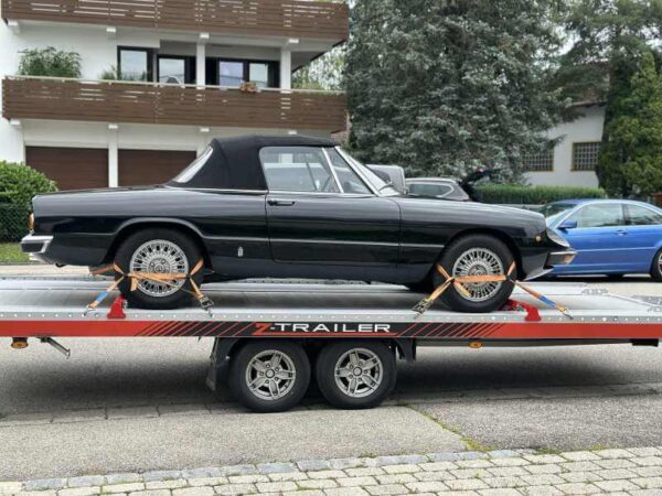 Oldtimer Cabrio transportieren